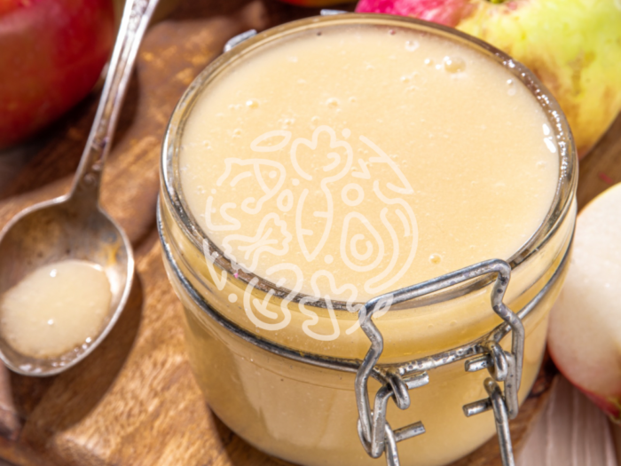 Apfel-Toffee-Curd