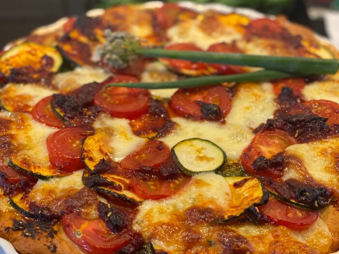 Quiche mit Tomaten-Mangold